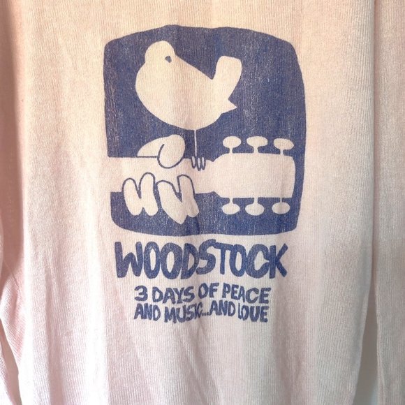 Woodstock Retro Brand Long Sleeve Knit Tee - Picture 5 of 8